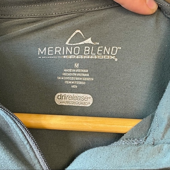 Merino Blend Dusty Blue Base Layer - Picture 5 of 12